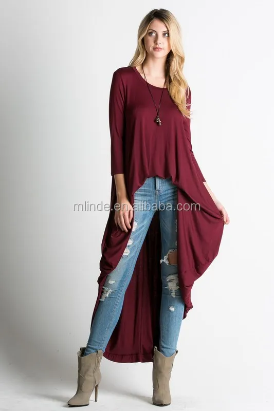 high low duster top