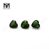 Wholesale high quality heart shape loose gemstone natural chrome diopside