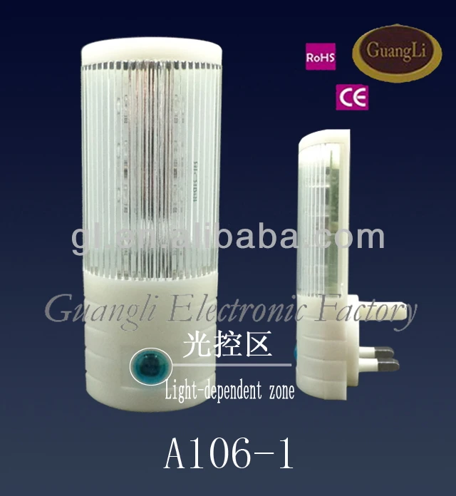 A106 OEM mini sensor control plug in ABS material nightlight lamp for bedroom
