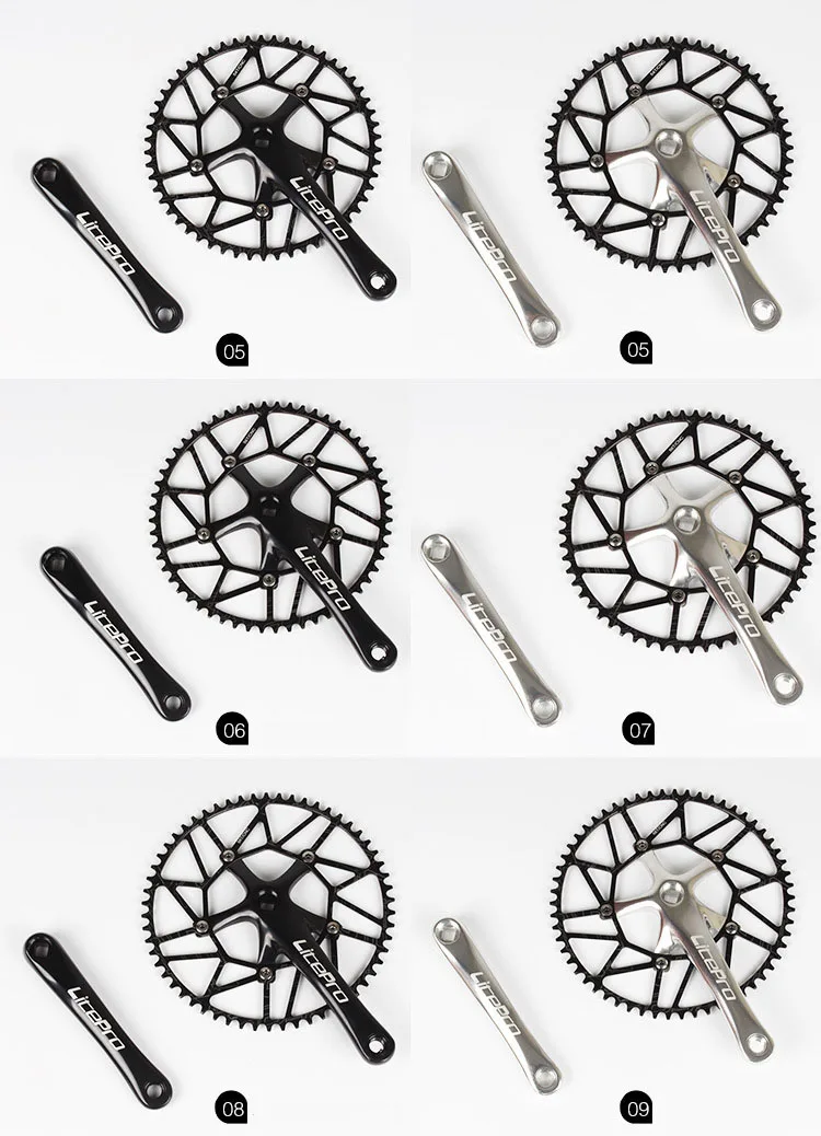 Single Speed 130bcd Folding Bike Crankset Bmx Chainwheel 50/52/54/56/58t Al7075 Bicycle Chain