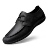 leather mocassin shoes for men