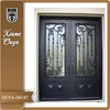 OUYA Wrought Iron Main Entrance Front Doors Exterior Grill Design