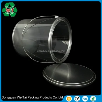 clear plastic pails with lids