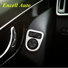 Hot New Stainless Steel Highlight Interior Rearview mirror adjustment light box sticker For Nissan Qashqai J11 2014 2015 2016