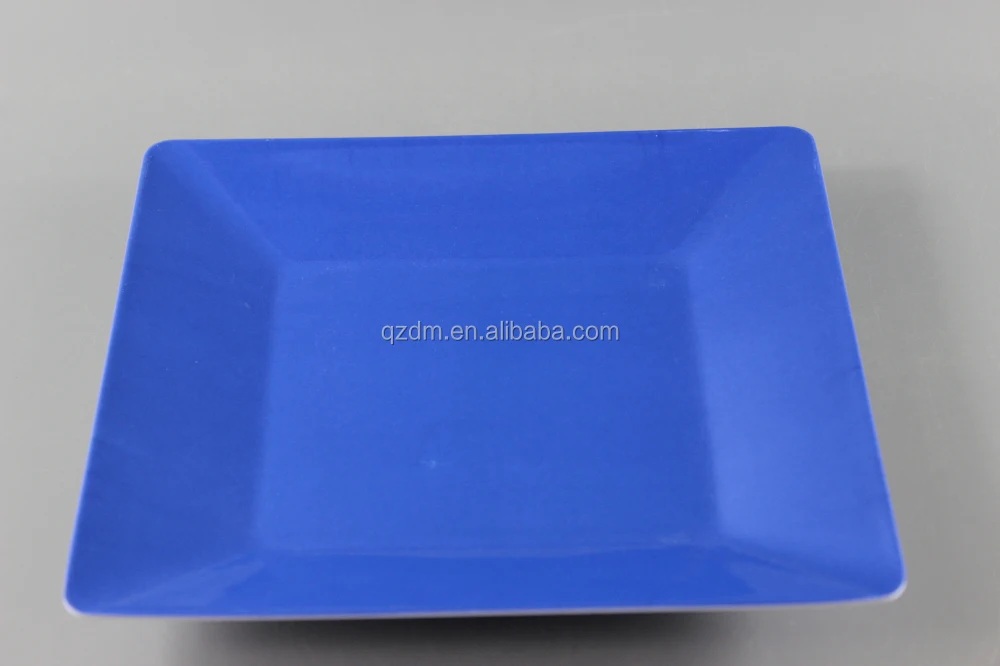 Blue Melamine Plate/Square Melamine Blue Plates
