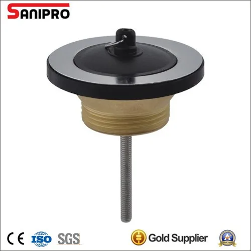 1 1/4'' Brass Wash Basin Waste Drain With Rubber Plug Long Screw 72mm