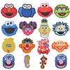 Sesame Street Embroidered Patches Anime Elmo Cookie Monster Patches For Clothing Bert Ornaments Fabric Badges