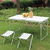 Aluminum FrameTabletop Metal Folding Table Chairs For Camping Picnic Folding Table Chiars