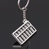 New Arrive Christmas Gift Personalized Creative Key Chain Simulation Six Abacus Keychain DHL freeshipping