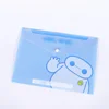High quality button clear colored PP document file bag