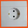 Power supply electrical ABS 16A/250V European lamp wall switch schuko socket(F1210)