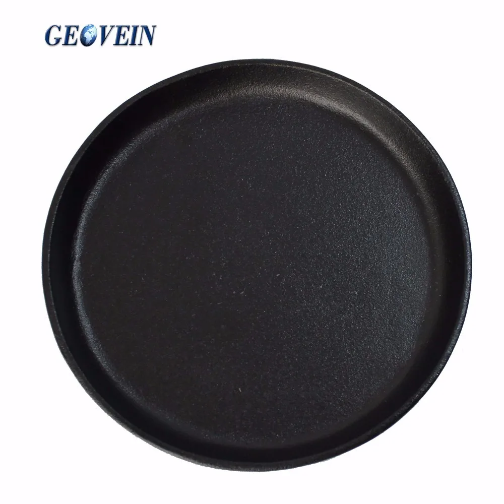 Asda Hot Selling Wooden Base Cast Iron Sizzler Plate Round Serving Pan Buy Round Cast Iron