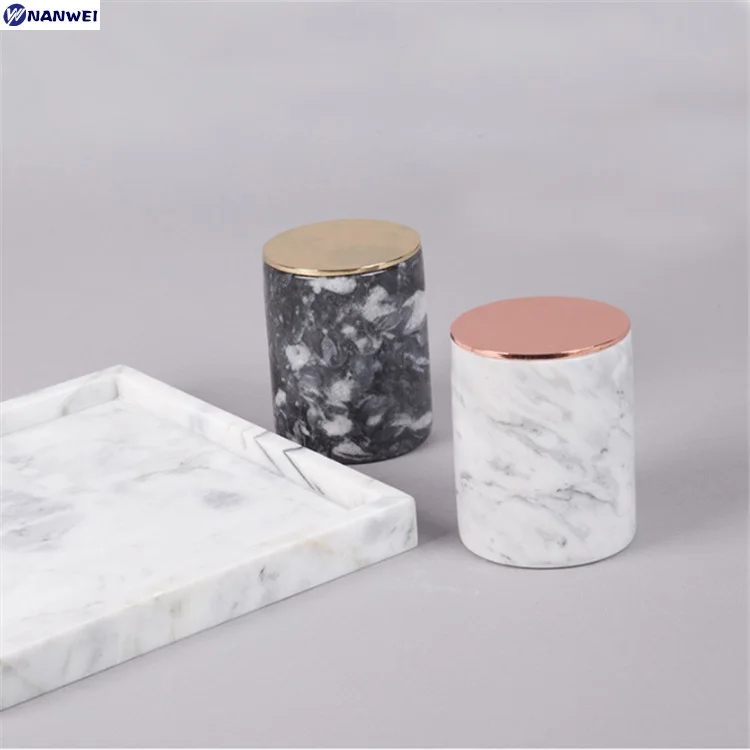 Wholesale Custom Made Natural Marble Candle Jar With Metal Lid For Sale Buy Candle Jars With