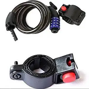 47" Cycling Heavy Duty 11mm Cable 4-digit Combination Password Bike Bicycle Lock