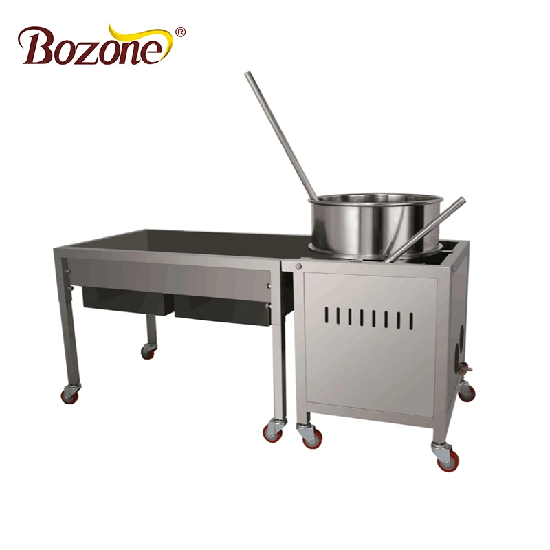 GB-32 High Capacity 32 Oz Popcorn Maker Continuous Working Large Scale LPG Popcorn Making Machine