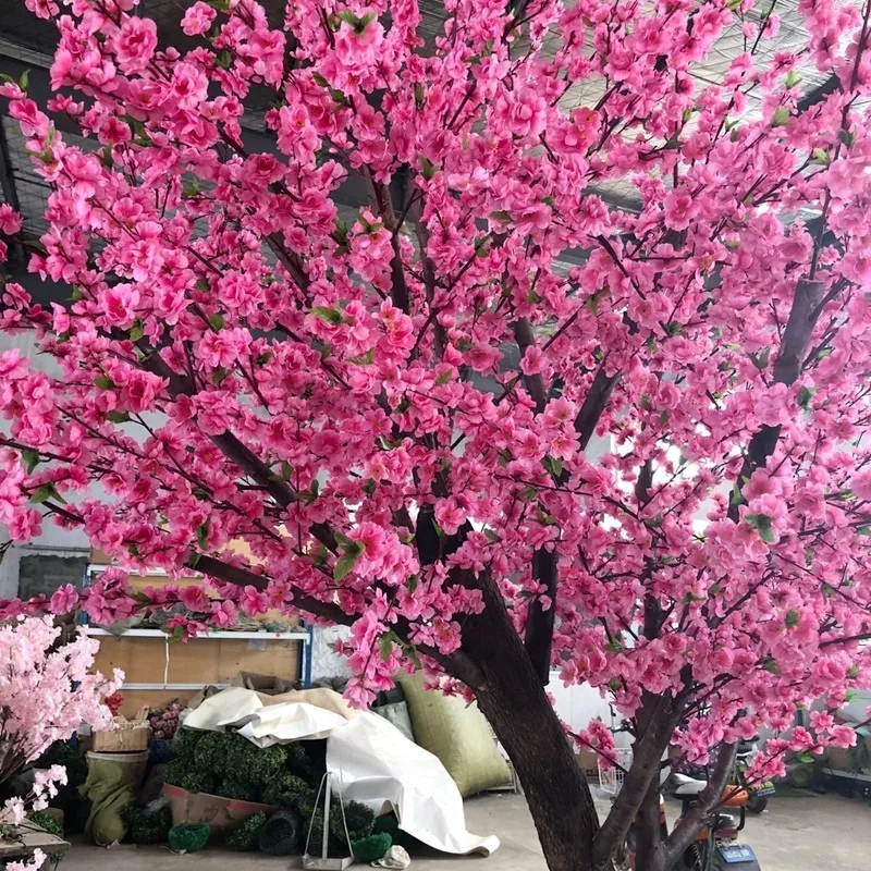 3 Meter Height Artificial Peach Tree Fiberglass Trunk From Factory Buy Spring Peach Tree,Full