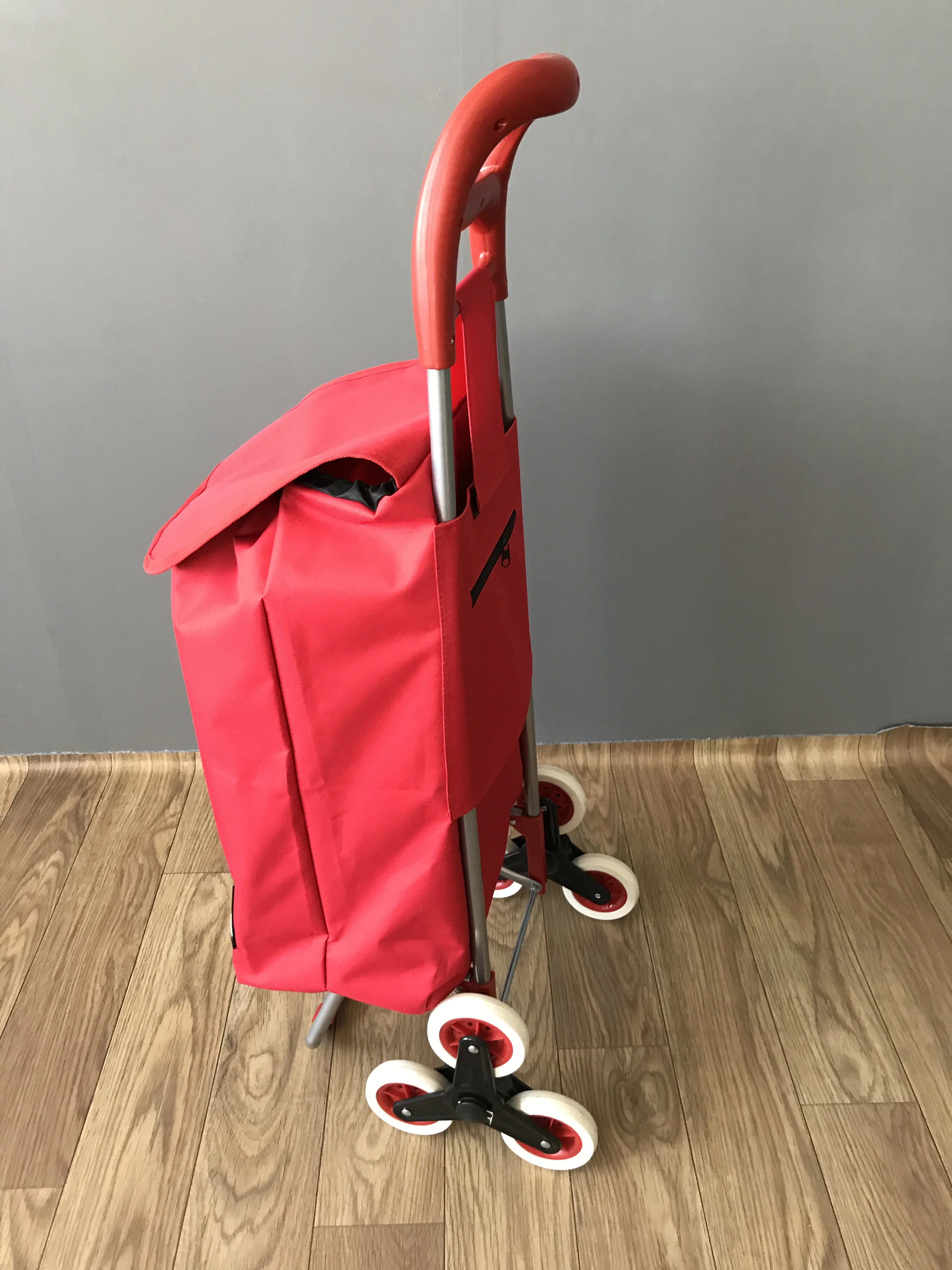 folding luggage cart 3 wheels climb stair shopping trolley