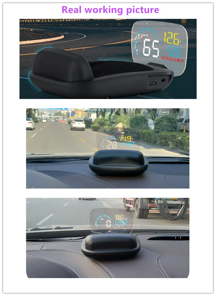 Clear 150mmx125mm MagiDeal Replacement Car HUD HD Head Up Display Reflective Film Clear 