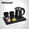 Honeyson hotel electrical appliances mini electric kettle with tray set