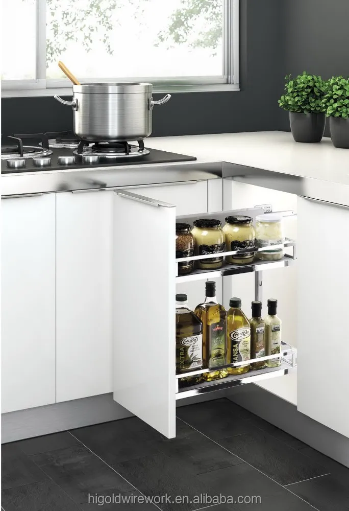 Higold hot koop keuken organizer sliding kruidenrek keuken opslag ...