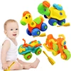 Early Learning Education DIY Screw Nut Group Installed Plastic 3d Puzzle Motorcycle Disassembly Kids Toys for Children Jigsaw