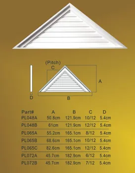 Polyurethane Triangle Gable Vents