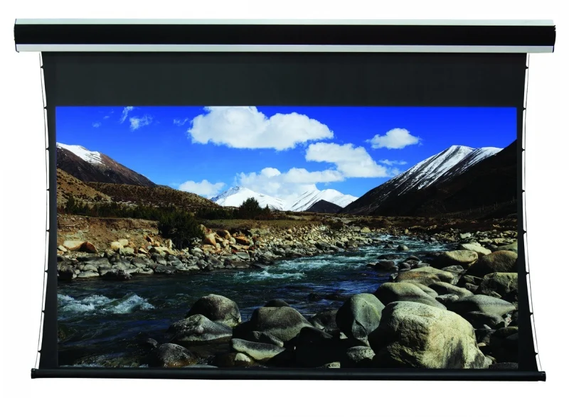 Hd Flexible White Fabric,High Gain 100" 16 9 Tabtensioned Motorized