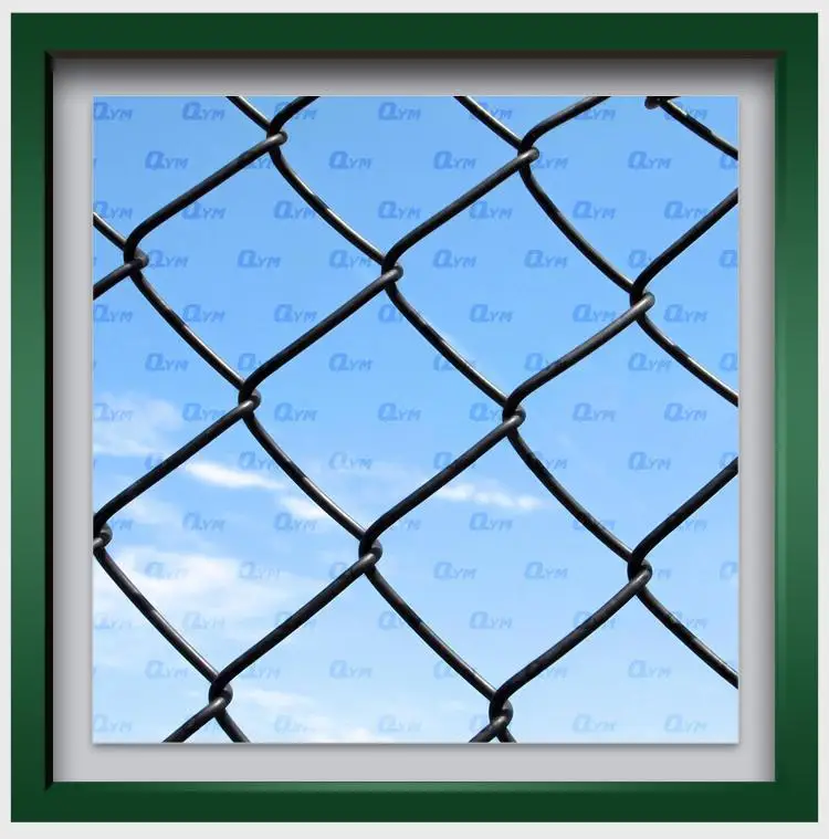 Basketball Court Chain Link Fence PVC Coating Diamond Wire Mesh Fence