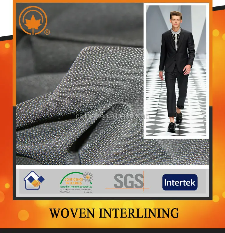 Plain Woven Garment Interlining Fabric For Garment Buy Plain Woven