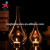 Different size water drop glass candlestick
