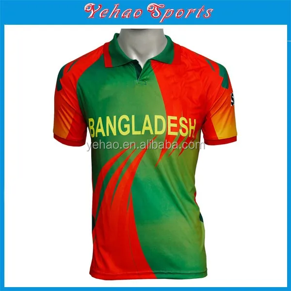 Wholesale Custom Sublimation Cricket Team Jersey Design Buy High