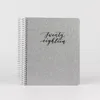 Custom Spiral Diary Notebook Glitter Cover Elastic Band Glitter Spiral Coil Notebook Diary
