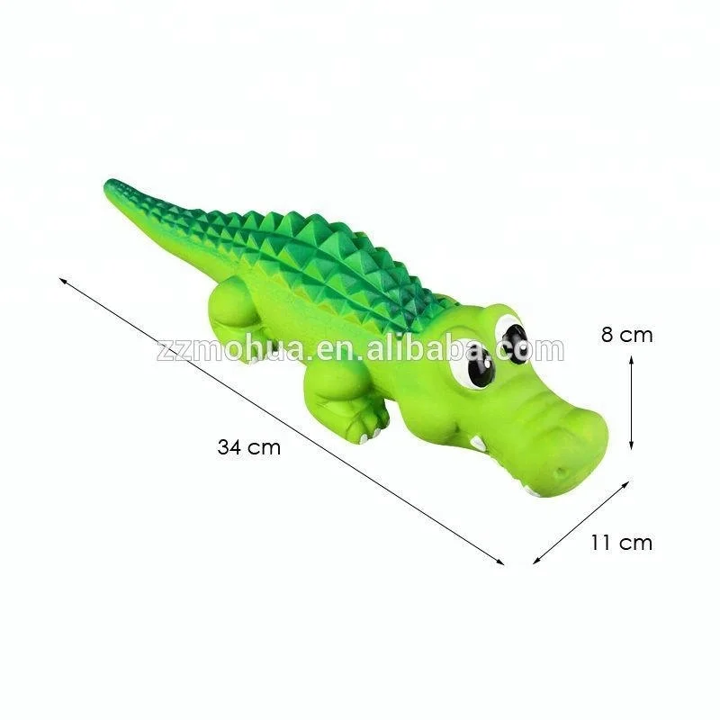 Crocodile Sensory Dog Toy Natural Rubber (Latex), Lead-Free & Medium