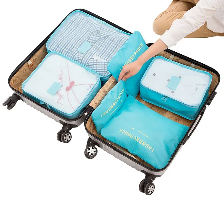 Colorful Waterproof Travel Luggage Organizer Set Buy Travel Luggage