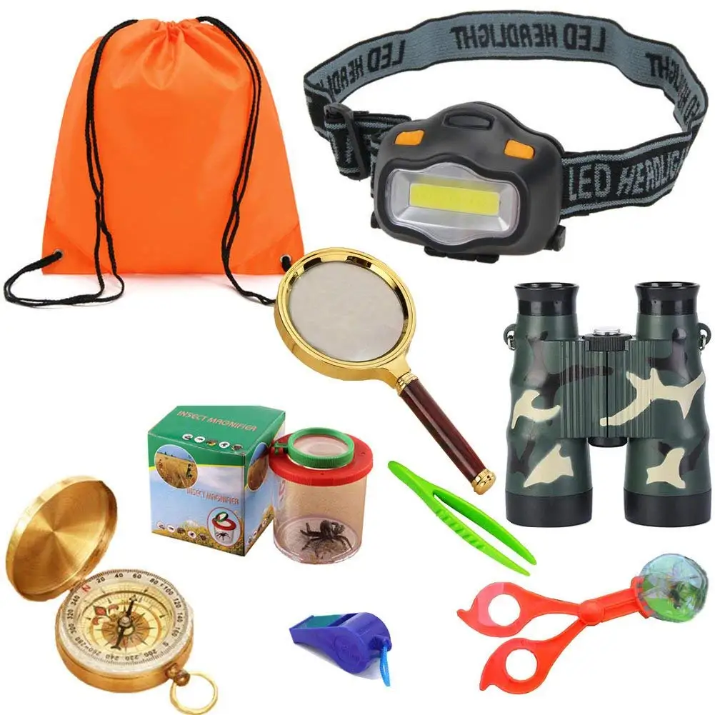 9 Pack Outdoor Explorer Kit For Kids,Children Adventurer Exploration ...