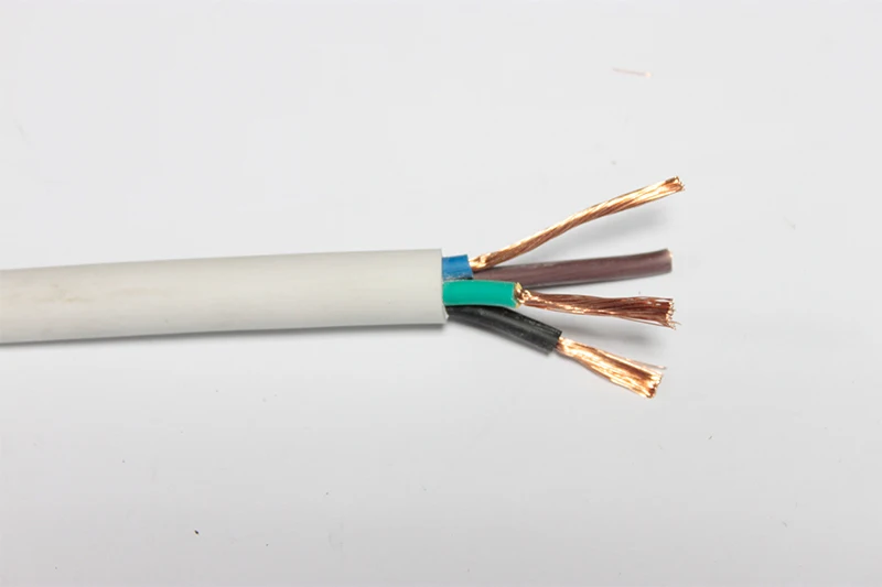 copper dc flexible shielded flat round elevator cable