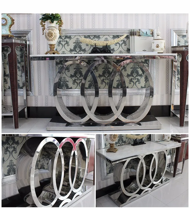 Dining Room Furniture Marble Stainless Steel Hobby Lobby Console Tables