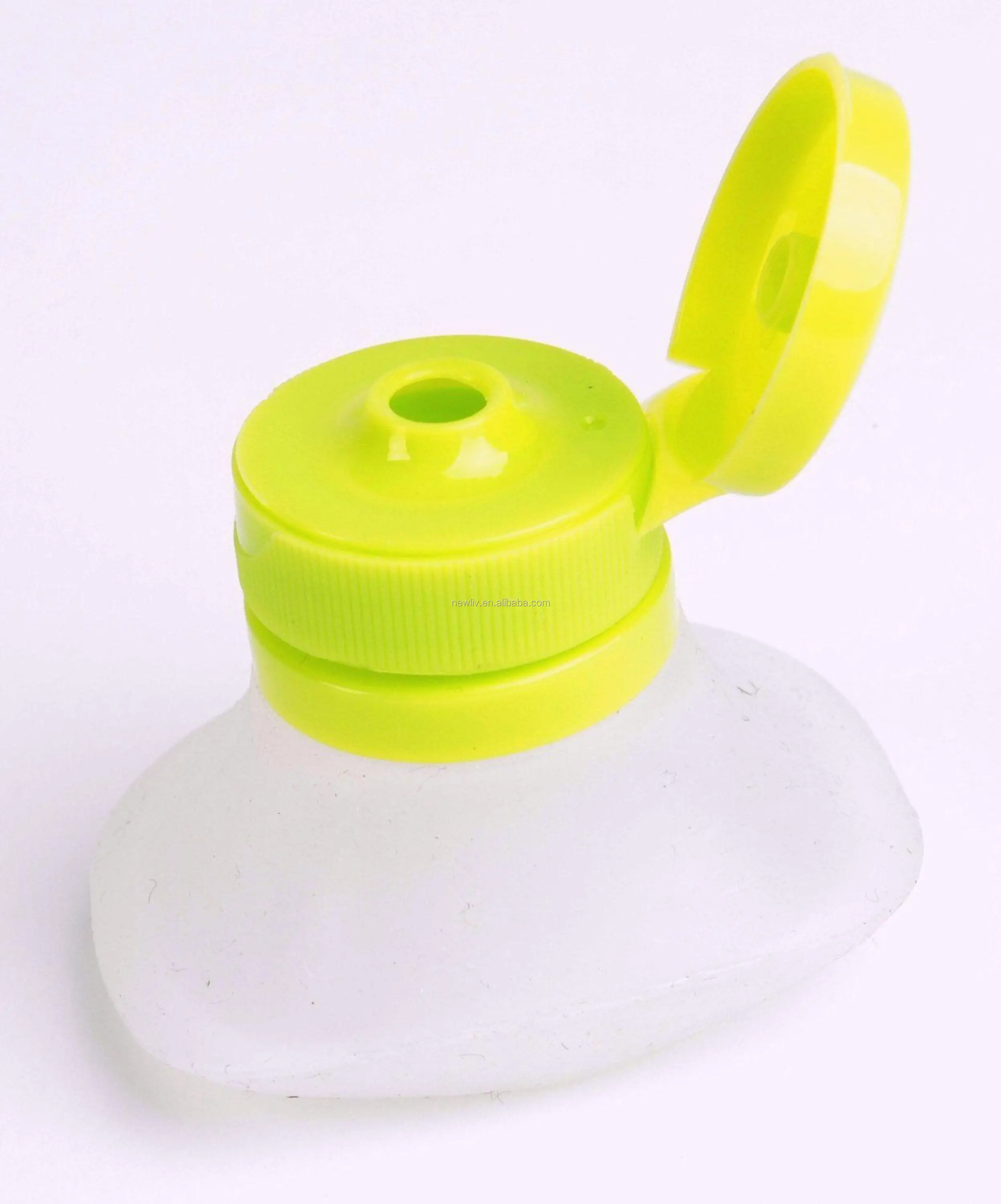 Portable Salad Dressing Silicon Squeeze Sauce Bottle With Flip Top Cap