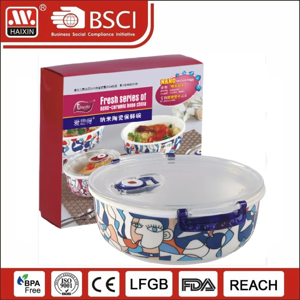 Arsto Borosilicate Glass Vacuum Lunch Box 420 ml Hermetic Food Storage Boxes 5858