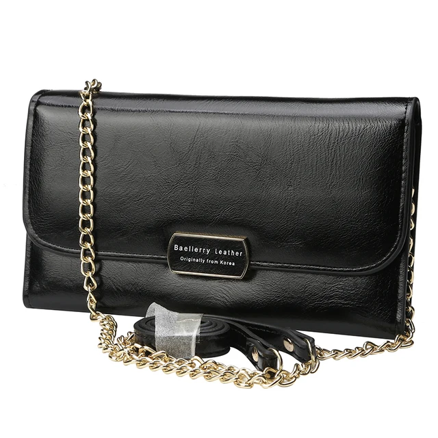 Hologr&aacute;fica de viagem crossbody mulher polo originais couro pu longo fino zipper iclip celular casos carteira