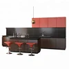 Modern design lacquer finish wood kitchen cabinet with drawer flat pack made in China
