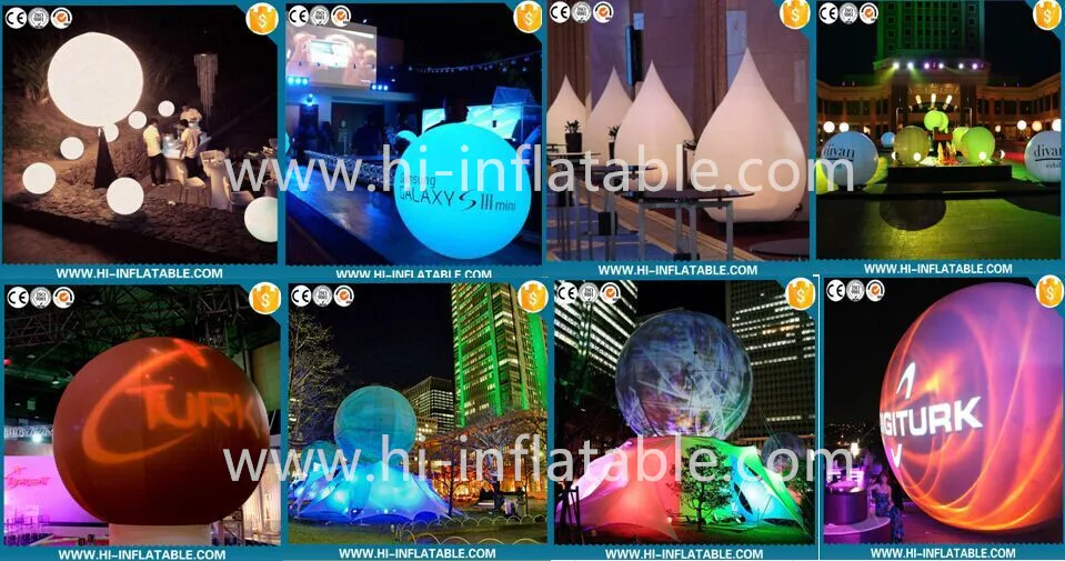 Newest design party, nightclub decoration lighting inflatable balls No. bl008 with colorful led light for people