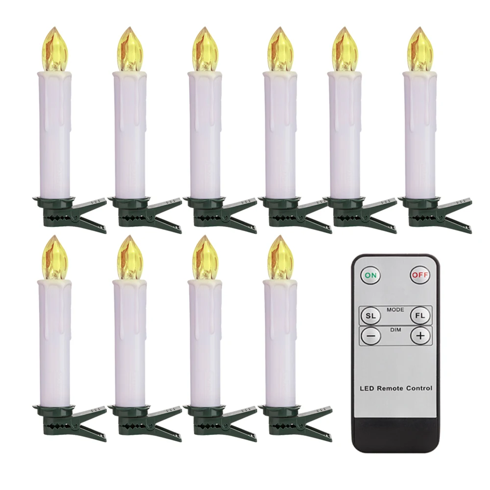 Electric Candle Christmas Tree Lights Flameless Flickering Tea Light