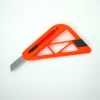 plastic triangle carpet cutter knife with measure ruler