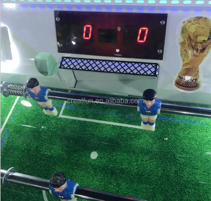 New colorful coin operated arcade hand football mini game machine soccer table