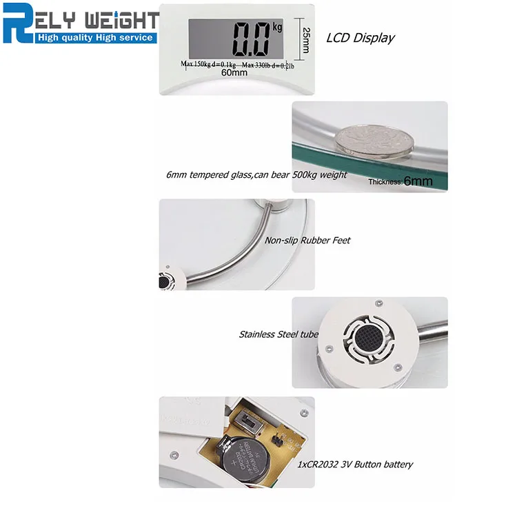 High precision digital bathroom body fat health electronic personal bady fat weighing balance scale