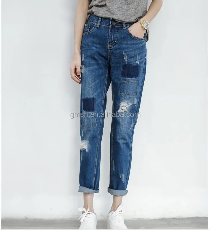 patched jeans for girls