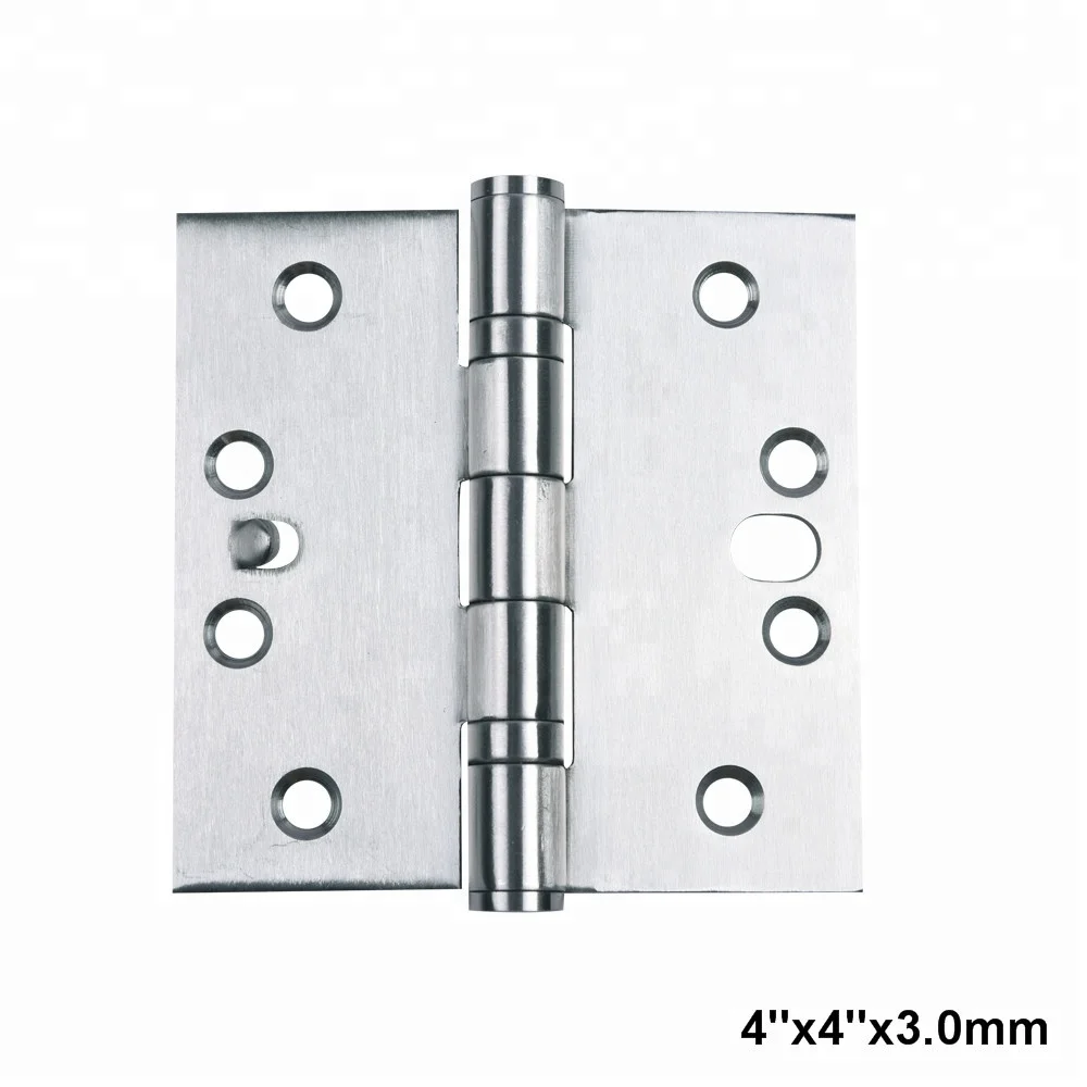 2Pcs Door Hinges Stainless Steel Double-Sided Hole-Type Detachable Hinge Window Cupboard Flag Hinges 3.0mm Thickness