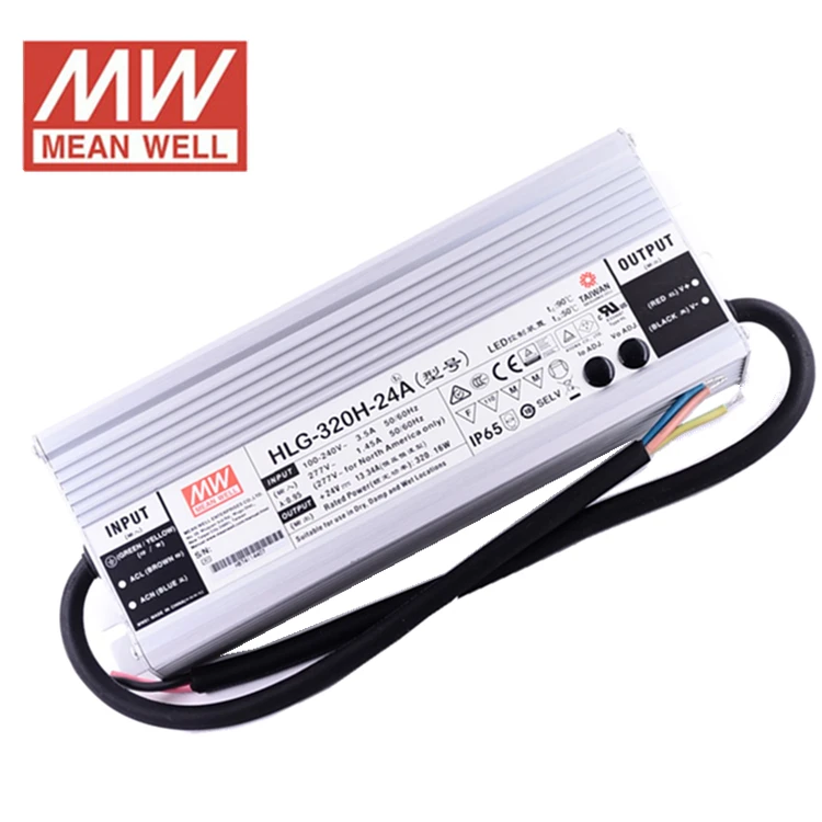 Mean Well 250w To 320w 24v Led Power Supply With Ce Cb Rohs Hlg320h