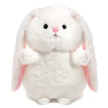 12 inches white fluffy bunny stuffed animal plush rabbit toy